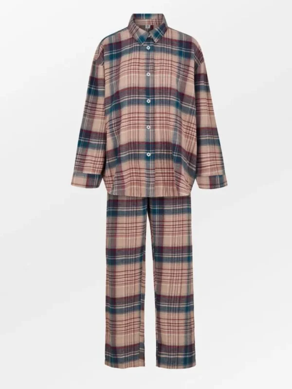 BeckSöndergaard Flannel Pyjamas Set - Multi Color | Pyjamaser