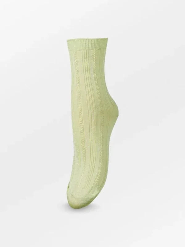 BeckSöndergaard Glitter Drake Sock - Green Limeade | Glimmersokker