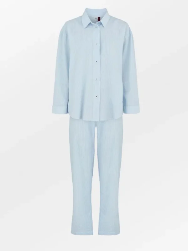 BeckSöndergaard Seersucker Pyjamas Set - Blue | Pyjamaser