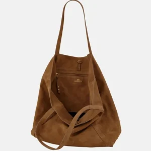 BeckSöndergaard Suede Eden Bag - Brown | Lærvesker